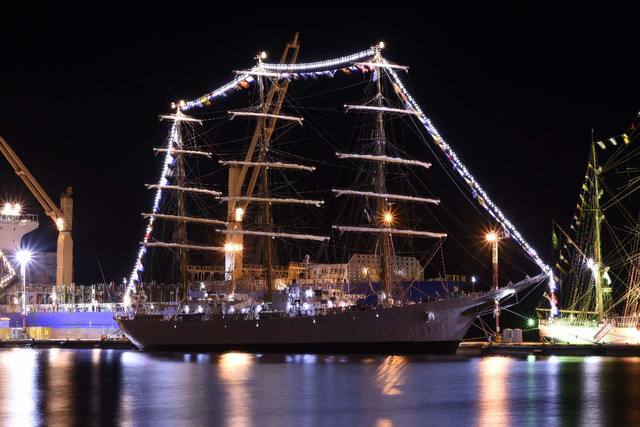 Las imponentes fragatas congregan a los turistas a Ushuaia