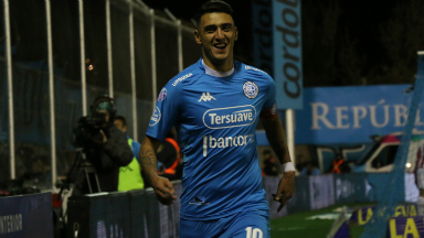 Matías Suárez jugando en Belgrano.