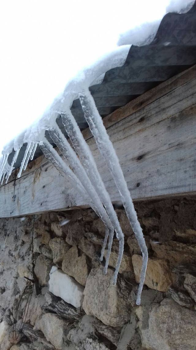 Nieve en Los Árboles, provincia de Córdoba