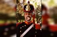 Los granaderos saludaron a Tiago