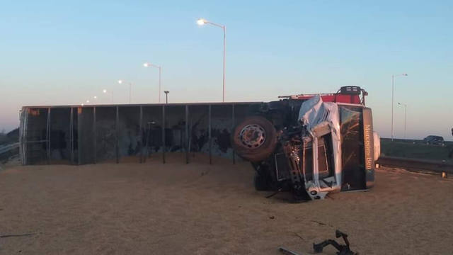 Video: circulaba a contramano y ocasionó un desastre