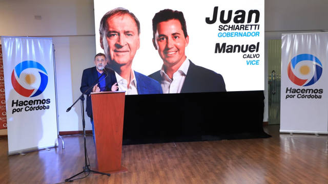 FOTO: Manuel Calvo, el vicegobernador de Hacemos por Córdoba
