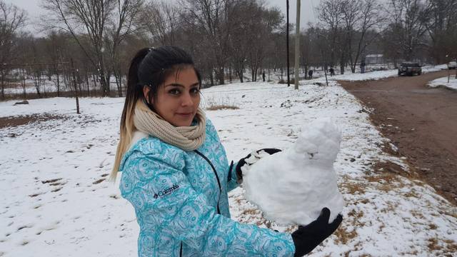 Villa Giardino, bajo nieve.