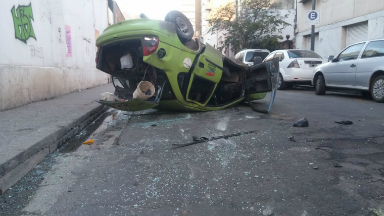 AUDIO: Accidente en Mariano Moreno y Deán Funes