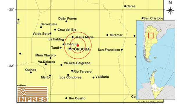 FOTO: Un sismo de magnitud 3.1 sorprendió al este de Córdoba