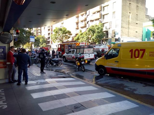 FOTO: Susto en Córdoba por un incendio en un edificio