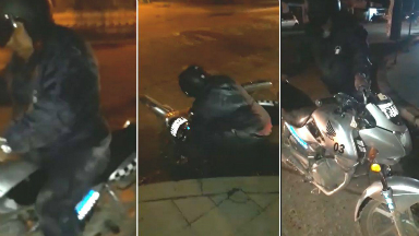 AUDIO: Suspenden a oficial por intentar manejar ebrio una moto