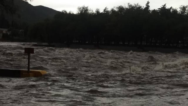 Impactante crecida del río San Antonio: un pico de 10 metros