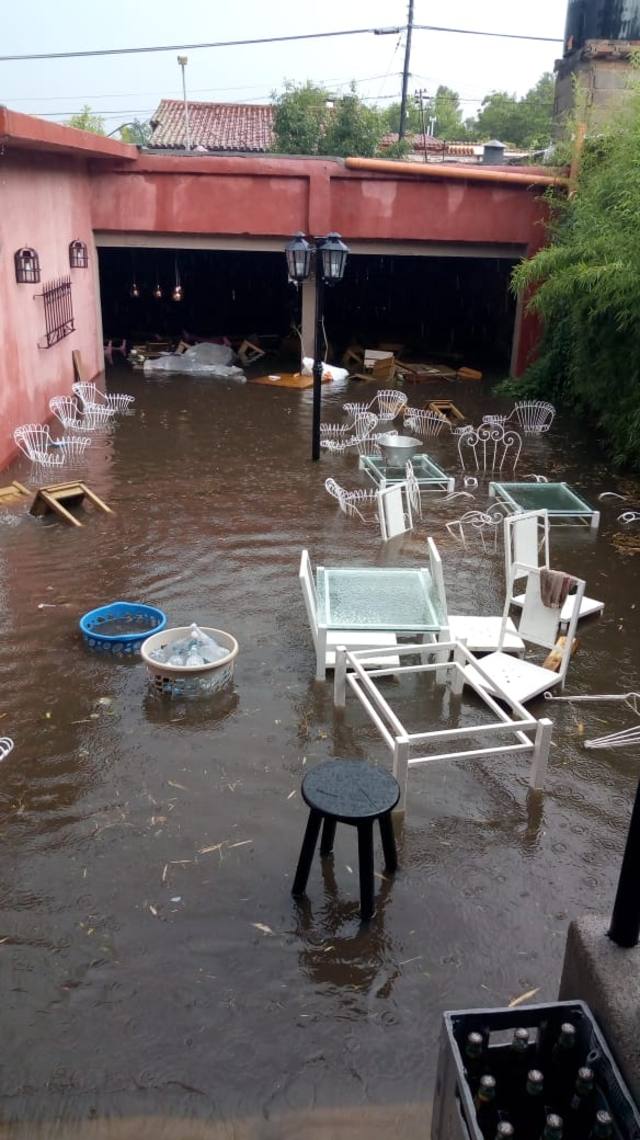 FOTO: La lluvia anegó distintos sectores en Mina Clavero