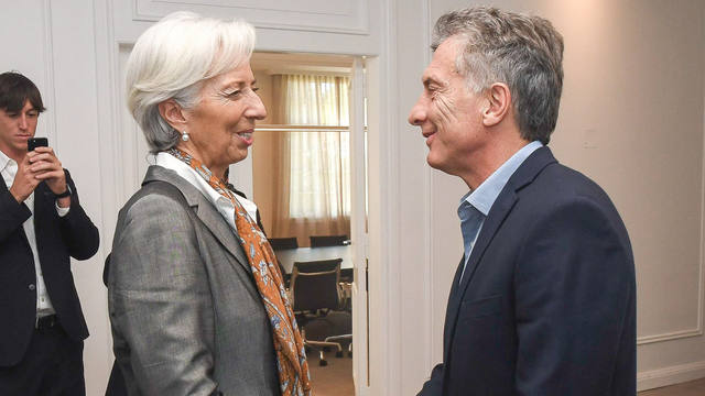 FOTO: Lagarde y Macri llegaron a un nuevo acuerdo.