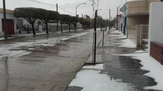 FOTO: Intensa pedrea en la región sur de la provincia de Córdoba