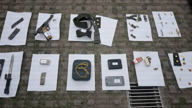 Exhibieron el arsenal que usaba el grupo paramilitar