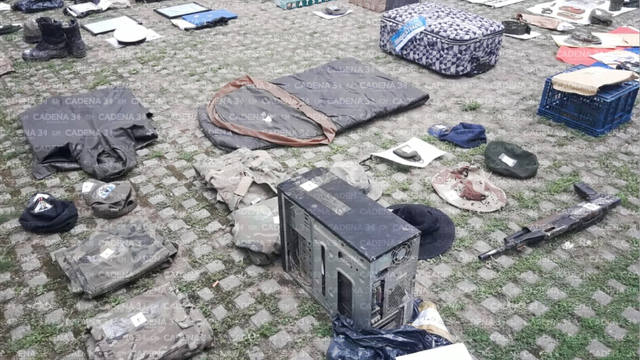 Exhibieron el arsenal que usaba el grupo paramilitar