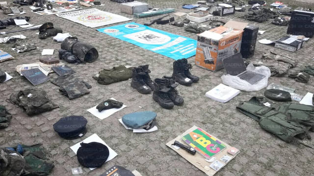 Exhibieron el arsenal que usaba el grupo paramilitar