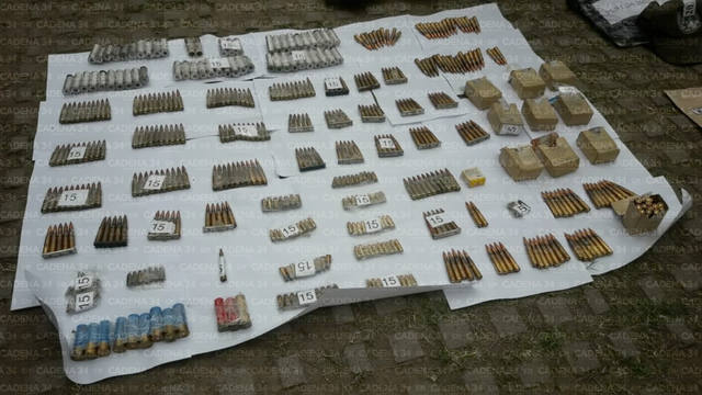 Exhibieron el arsenal que usaba el grupo paramilitar