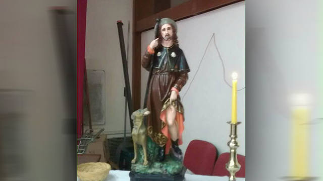 FOTO: Robaron la imagen del santo del Hospital San Roque