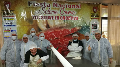 AUDIO: Oncativo preparó el salame más largo de Argentina