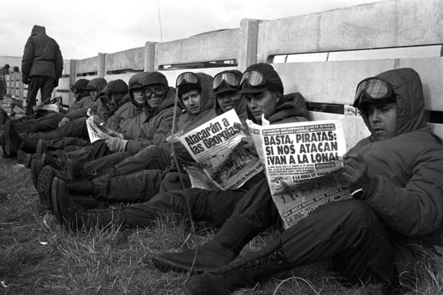 Los días de los soldados en Malvinas (Foto: Télam)