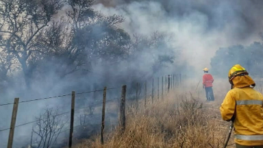 AUDIO: Incendio en Vaquerías, Valle de Punilla