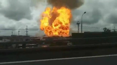 AUDIO: Incendio en una central termoeléctrica de Moscú