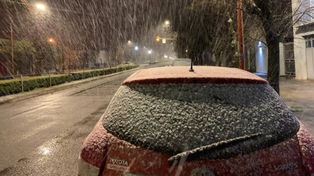 FOTO: Copiosa nevada sorprendió a los habitantes de Tres Arroyos