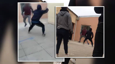 AUDIO: Alumnos se agredieron a facazos en el patio de un colegio