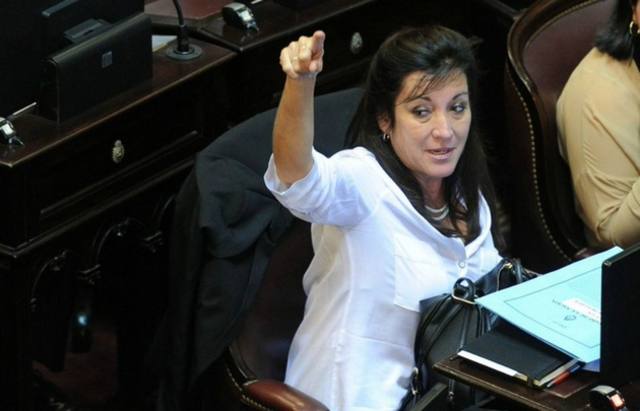 FOTO: La senadora Laura Rodríguez Machado, en contra de la reforma a Ganancias aprobada.