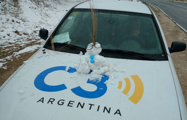 FOTO: Una copiosa nevada sorprendió a las sierras en Córdoba