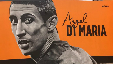 AUDIO: Di María tiene su propio mural en el club donde debutó