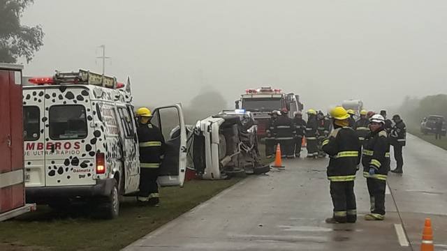 Choque múltiple en Morteros: un muerto y dos heridos