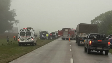 Choque múltiple en Morteros: un muerto y dos heridos