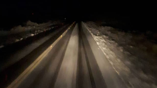 FOTO: Tres despistes en el camino a las Altas Cumbres por hielo