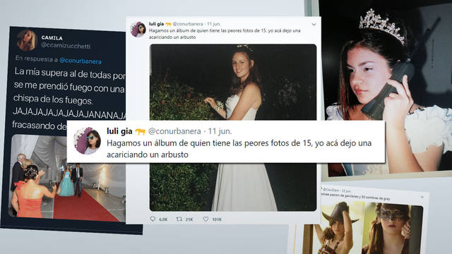 Las peores fotos de tus 15: el desafío viral de Twitter