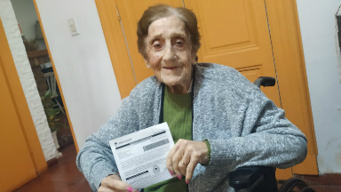 AUDIO: Tiene 96 años y fue convocada para ser autoridad de mesa