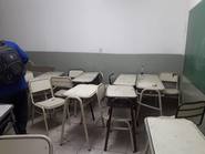 Se cayó parte del techo de una escuela: hay niños heridos