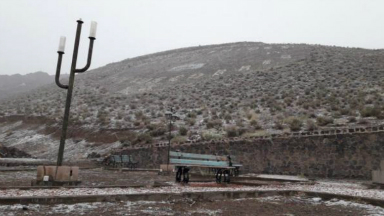 La primera nevada llegó a San Antonio de los Cobres