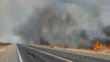 AUDIO: Dantesco incendio en la localidad neuquina de Collón Curá.