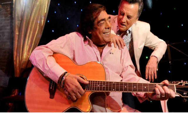 Cacho Castaña y Palito Ortega homenajearon a Sergio Denis