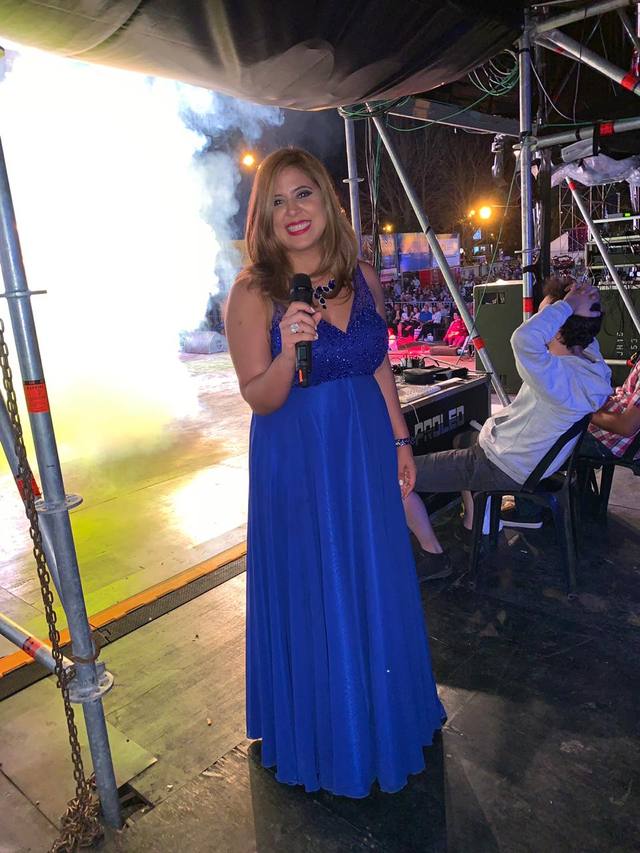 Geo Monteagudo deslumbró en la Fiesta de las Colectividades