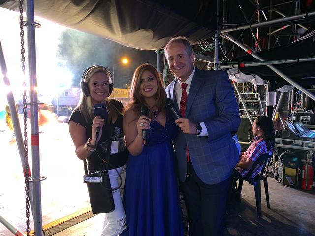 Geo Monteagudo deslumbró en la Fiesta de las Colectividades