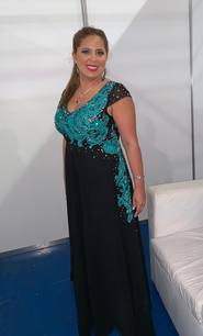 Geo Monteagudo deslumbró en la Fiesta de las Colectividades