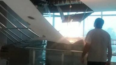 Evacuaron Cemafe por la caída del cielorraso