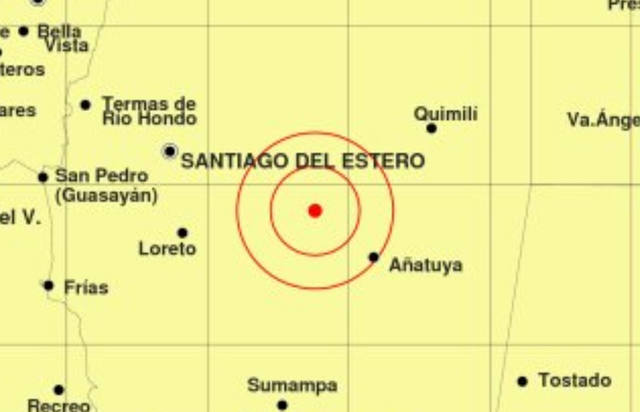 Un sismo de 5.6 grados sacudió a Santiago del Estero