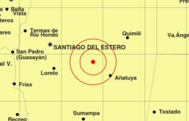 FOTO: Un sismo de 5.6 grados sacudió a Santiago del Estero