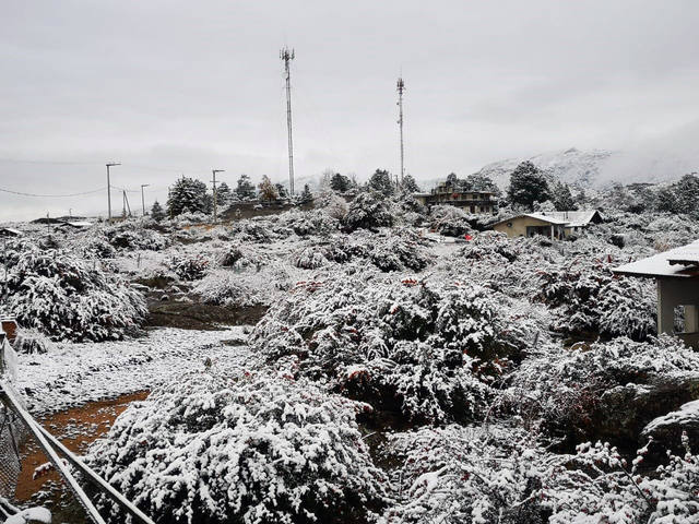 FOTO: Nieve en las Altas Cumbres y en La Cumbrecita