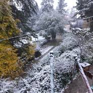 La primera nevada llegó a La Cumbrecita