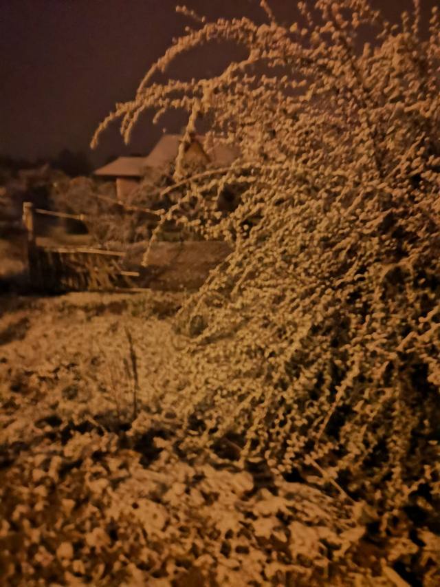 La primera nevada llegó a La Cumbrecita