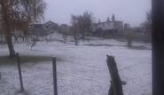 La primera nevada llegó a La Cumbrecita