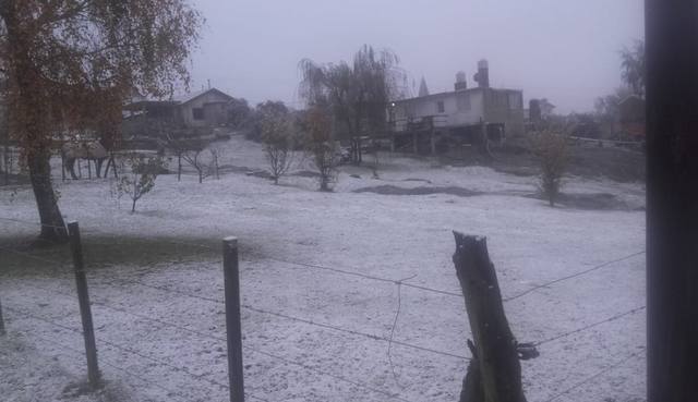 La primera nevada llegó a La Cumbrecita