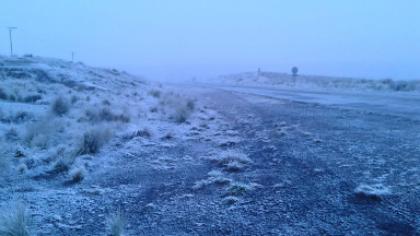 Nevó en el Camino de las Altas Cumbres